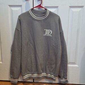 The Tortured Poets Department Gray Crewneck Medium